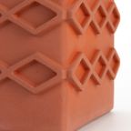 Zuiver Graphic Vaas Vierkant Terracotta thumbnail 7