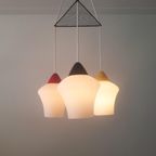 Vintage Jaren '50 Hanglamp In Opaline Glas thumbnail 9