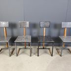 Vintage Industrial Chairs, 1970s - Set Of 4 thumbnail 3