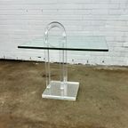 Vintage Design Plexiglas / Glass Side Table thumbnail 7