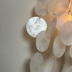 10beschikbaar ! Capiz Schelpen Wandlampen Lamp Goud Frame thumbnail 11