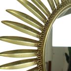 Mid Century Verkoperd Metalen Zonnespiegel Deknudt Convex 54Cm thumbnail 12