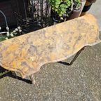 Antieke Console, Sidetable, Wandtafel Met Bijbehorende Spieg thumbnail 5