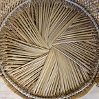 Vintage Geweven Rotan / Rattan Stoel / Luie Bohemian Stoel ( Lazy Rotan Chair ) thumbnail 10