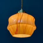 Roze Gemarmerd Glazen Hanglamp Met Messing Armatuur thumbnail 10