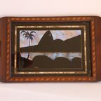 Rio De Janeiro Butterfly Wing Serving Tray 1940S. thumbnail 4