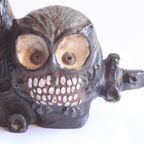 Ceramic Owls Sculpture By Elisabeth Vandeweghe For Perignem 1970S, Belgium. thumbnail 15