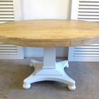 Prachtige Grote Ronde Mango Eettafel 140 Cm thumbnail 6