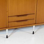 Grote Vintage 5-deurs Teak Kledingkast In Italiaanse Stijl, 1960s thumbnail 3