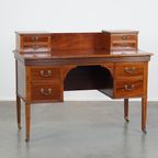 Zeer Mooi, Stijlvol En Origineel Engels Empire Stijl Bureau Uit Eind 19e Eeuw thumbnail 8