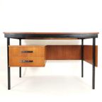 Vintage Teak Houten Bureau | Bureautje 2 Lades thumbnail 3