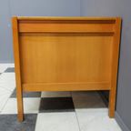 Large Blonde Wood Desk 1960S thumbnail 7