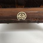 Antieke Leren Armstoel, Engeland Circa 1800 thumbnail 16