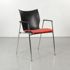 Casala Lynx Iii Design Vergaderstoel, Rood, 4-Poot Onderstel thumbnail 2