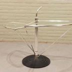 Vintage Oma Memphis Milano Stijl Glazen Bijzettafel thumbnail 19