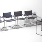 Set Van 5 Mid-century Mg5 Stoelen Van Matteo Grassi, Italië Jaren 80 thumbnail 4
