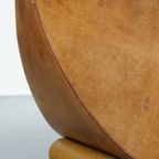 Geweldige, Unieke Vintage Schapenleren Design Fauteuil Van Bart Van Bekhoven thumbnail 16