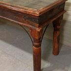 Vintage Grote Xl Oosters Sidetable Console Tafel, 174 Cm thumbnail 4