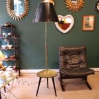 Mid-Century Vloerlamp Met Statiefplank thumbnail 4