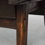 Robuuste, Antieke 18e Eeuwse Zuid-europese Boeren Salontafel Met Een Karaktervol Patina thumbnail 12