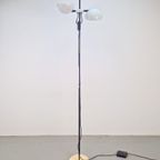Vintage Valenti Milano Vloerlamp Design ‘70 Italië Wit Lamp thumbnail 17