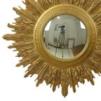 Zeer Grote Gouden Zonnespiegel Sunburst Spiegel Xl Hars 69Cm thumbnail 14
