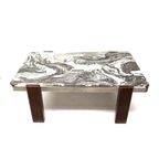 Grote Vintage Brutalist Marmeren Salontafel Gemaakt In De Jaren ’70 thumbnail 8