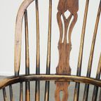 Elegante, Prachtige, Antieke Engelse Highback Windsor Eetkamerstoel thumbnail 10