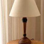 Vintage Turned Wood Table Lamp thumbnail 6