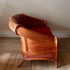 Rotan Bamboe Loungeset Bank Fauteuils Design Vintage thumbnail 10