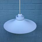 Vintage Blauwe Schalenlamp, Horn Belysning, Deens Design thumbnail 11