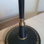Klassiek - Vloerlamp - Staande Lamp - Met Leder Omkleed -1950 thumbnail 14
