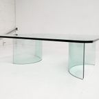 Moderne Italiaanse Glazen Salontafel, 1970'S thumbnail 6