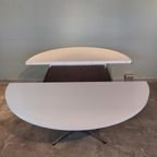 Vintage Eettafel Pastoe Witte Uitschuifbare Tafel Ovaal thumbnail 9