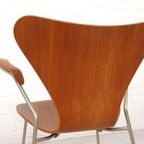 2 Vintage Vlinderstoelen Van Arne Jacobsen Voor Fritz Hansen Model 3207 Teak thumbnail 15