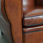 In Zeer Mooie Staat Verkerende Schapenleren Design Fauteuil/ Armchair thumbnail 10