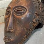 Set Van 2 Vintage/antieke Tchokwe Houten Maskers thumbnail 6