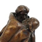 Naar Auguste Rodin Le Baiser Beeld De Kus Reproductie Brons thumbnail 6