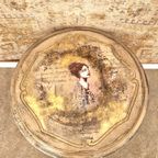 Hout Tafel In Roze / Vintage Look Salontafel/ Uniek Handbeschilderde Tafel thumbnail 5