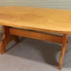 Vintage Grote Massief Grenen Eettafel, Ovaal, 180 X 90 Cm thumbnail 18