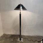 Chrome And Black Floor Lamp ,Hollywood Regency’ In Style Of Willy Rizzo, 1970S thumbnail 3