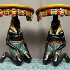 Lot  - Paar Hangende Wandconsoles "Blackamoor". thumbnail 6