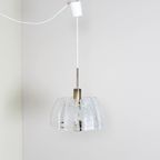 Vintage Hanglamp Doria - Jaren '70, Iceglass thumbnail 4