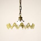 Art Deco Franse Piecrust Hanglamp thumbnail 7