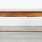 Zeer Mooie Antieke Franse Eettafel Van Vruchtenbomen Hout Met 3 Lades Uit Eind 18e Eeuw thumbnail 11