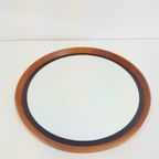 Vintage Teak Spiegel Luxus Sweden Rond Mid Century Retro '60 thumbnail 3