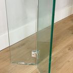 Glass Sidetable With Silver Details thumbnail 6