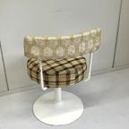 Vintage Toilettafel Stoel Space Age Kaptafel Kruk thumbnail 7