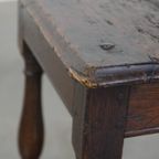 Zeer Mooie En Originele 16E Eeuwse Engelse Eikenhouten Joint Stool/Kruk Met Een Prachtig Patina thumbnail 11