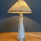 White Murano Glass Table Lamp, 1960S thumbnail 7